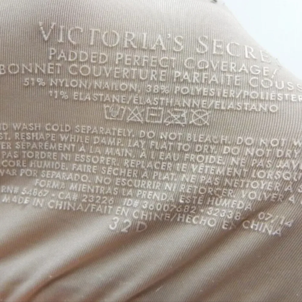 Victoria's Secret Padded Perfect Coverage Bra